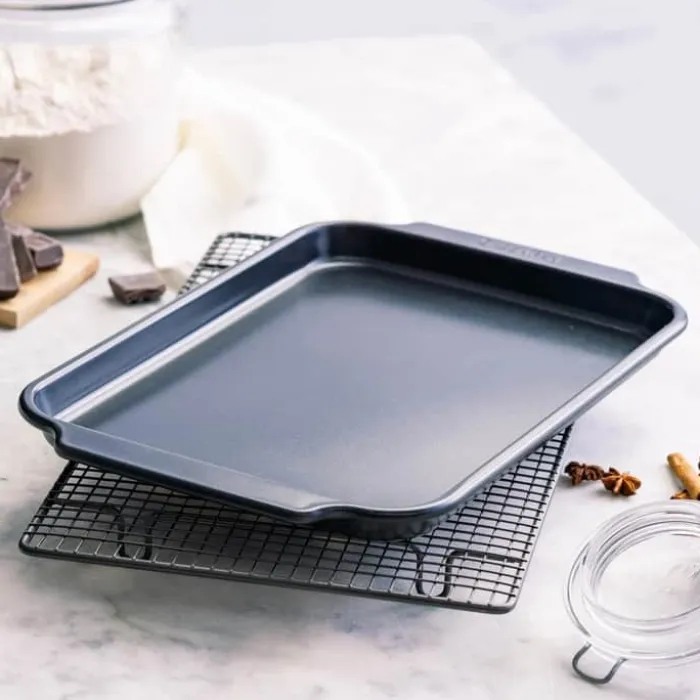 Greenpan Bistro Bradepande B 33 x L 22,5 cm - Stål - Sort