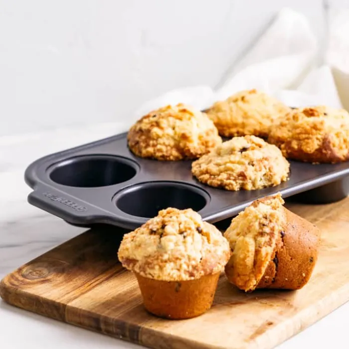 Greenpan Bistro Muffinform - 6 stk. H 4,3 x B 19,4 x L 32 - Stål - Sort