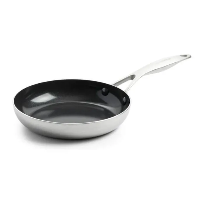 Greenpan Geneva Stegepande Ø 18 cm - Rustfrit stål - Sort
