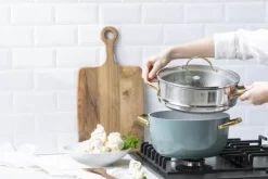 Greenpan Padova Grydesæt - 10 dele Aluminium/rustfrit stål - Skye Blue
