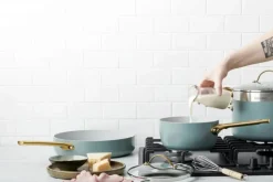 Greenpan Padova Grydesæt - 10 dele Aluminium/rustfrit stål - Skye Blue