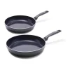 Greenpan Torino Pandesæt - 2 dele Ø 24/28 cm - Aluminium - Keramisk Non-stick