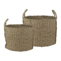 Gus Kurv - 2 stk. Ø 32/26 x H 25/20 cm - Søgræs - Natur