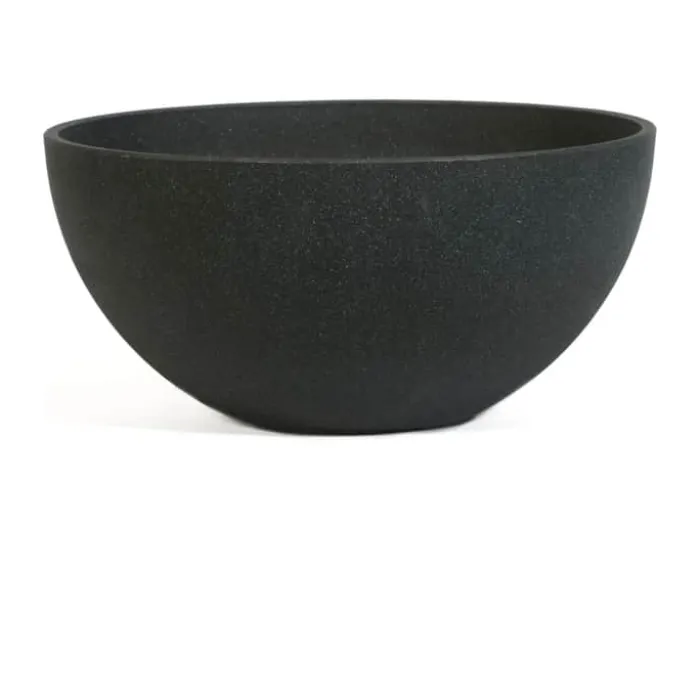 Gus Nova Urtepotte Ø 35 x H 17 cm - Plasik - Sort