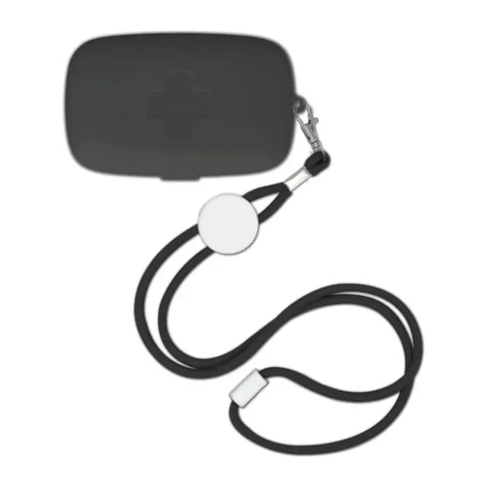 guzzini On the Go Case til mundbind L 17,1 x B 13,2 x H 2 cm - Plastik - Grå/sort