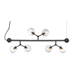 Halo Design Atom Langbordspendel L 80 cm - Metal og glas - Smoke
