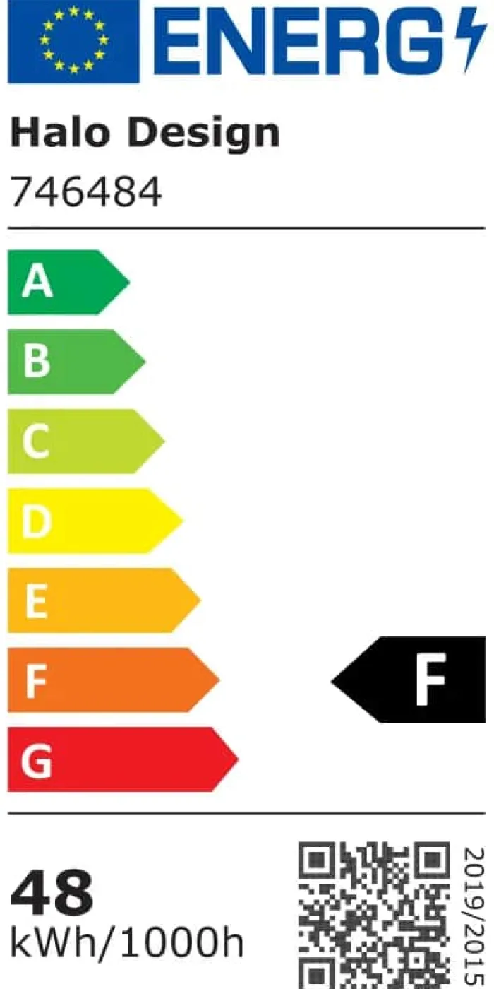 Halo Design Backlight Full Plafond Ø 50 cm - Plastik - Sort