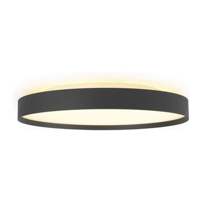 Halo Design Backlight Full Plafond Ø 50 cm - Plastik - Sort