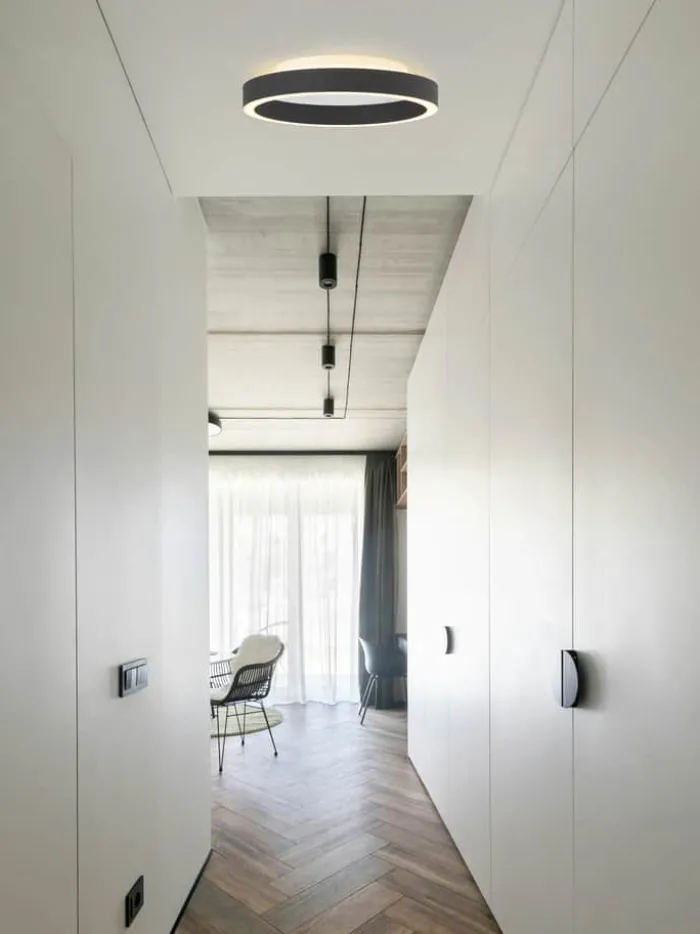 Halo Design Backlight String Plafond Ø 30 cm - Plastik - Sort
