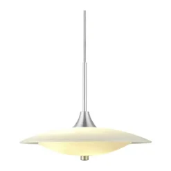Halo Design Baroni Pendel Ø 40 cm - Mundblæst glas - Opal/aluminium