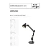 Halo Design Bronx Bordlampe H 40 cm - Lakeret aluminium - Sort