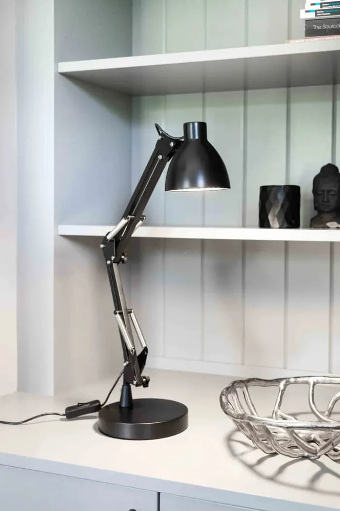 Halo Design Bronx Bordlampe H 40 cm - Lakeret aluminium - Sort