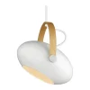 Halo Design D.C Pendel Ø 26 cm - Aluminium/træ - Hvid