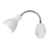 Halo Design Denver Væglampe Ø 10 x H 21 cm - Metal - Hvid