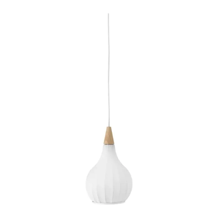 Halo Design Drops Pendel Ø 17 cm - Metal/stof - Hvid