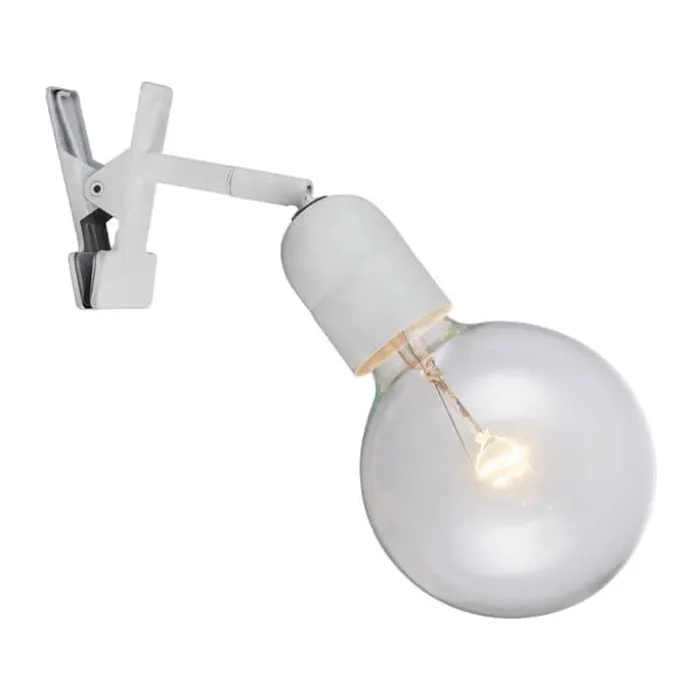 Halo Design Elegance Klemmelampe H 10 cm - Metal - Hvid