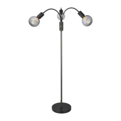 Halo Design Halo 3L Gulvlampe H 140 cm - Aluminium/marmor - Gun black