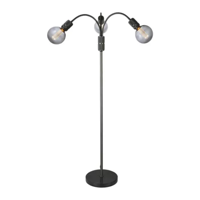 Halo Design Halo 3L Gulvlampe H 140 cm - Aluminium/marmor - Gun black