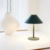 Halo Design Hygge Bordlampe H 25 cm - Metal/akryl - Mørkegrøn
