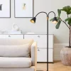 Halo Design Hygge Gulvlampe H 135 cm - Metal/akryl - Graphit Sort