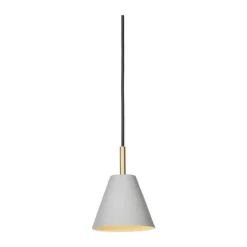Halo Design Hygge Pendel Ø 12 cm - Metal/akryl - Varm Grå