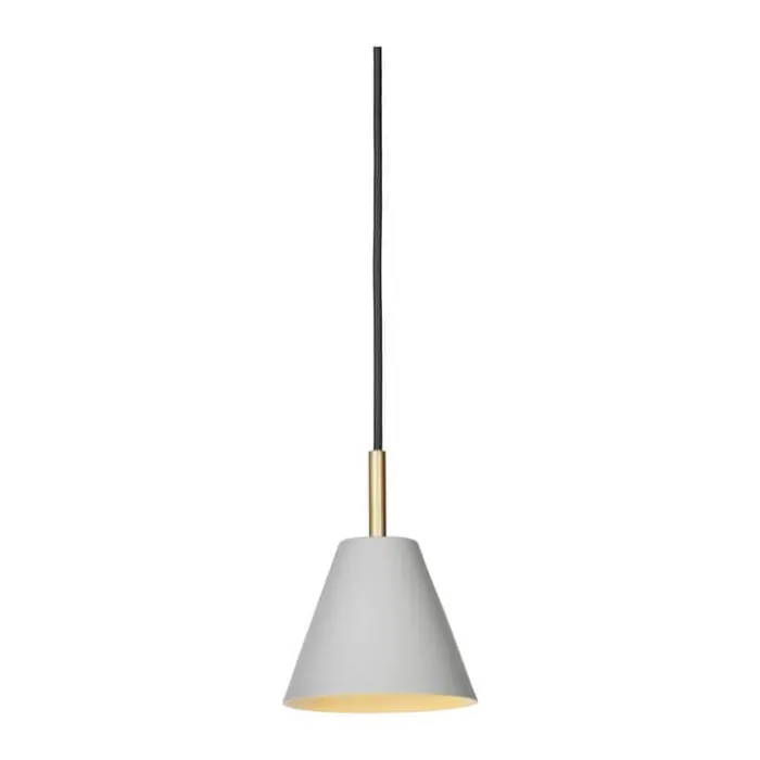 Halo Design Hygge Pendel Ø 12 cm - Metal/akryl - Varm Grå