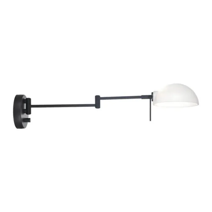 Halo Design Kjøbenhavn Væglampe L 15 cm - Metal/glas - Sort