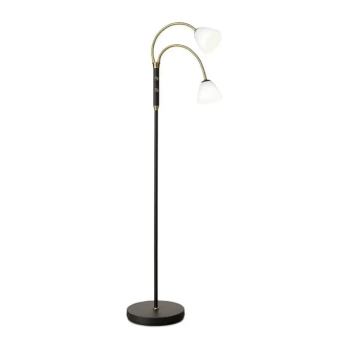 Halo Design Lucid LED Gulvlampe H 140 cm - Metal/glas - Sort