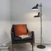 Halo Design Metropole Gulvlampe - 2 arme H 150 cm - E27 - Sort