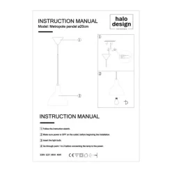 Halo Design Metropole Pendel Ø 20 cm - E27 - Sort
