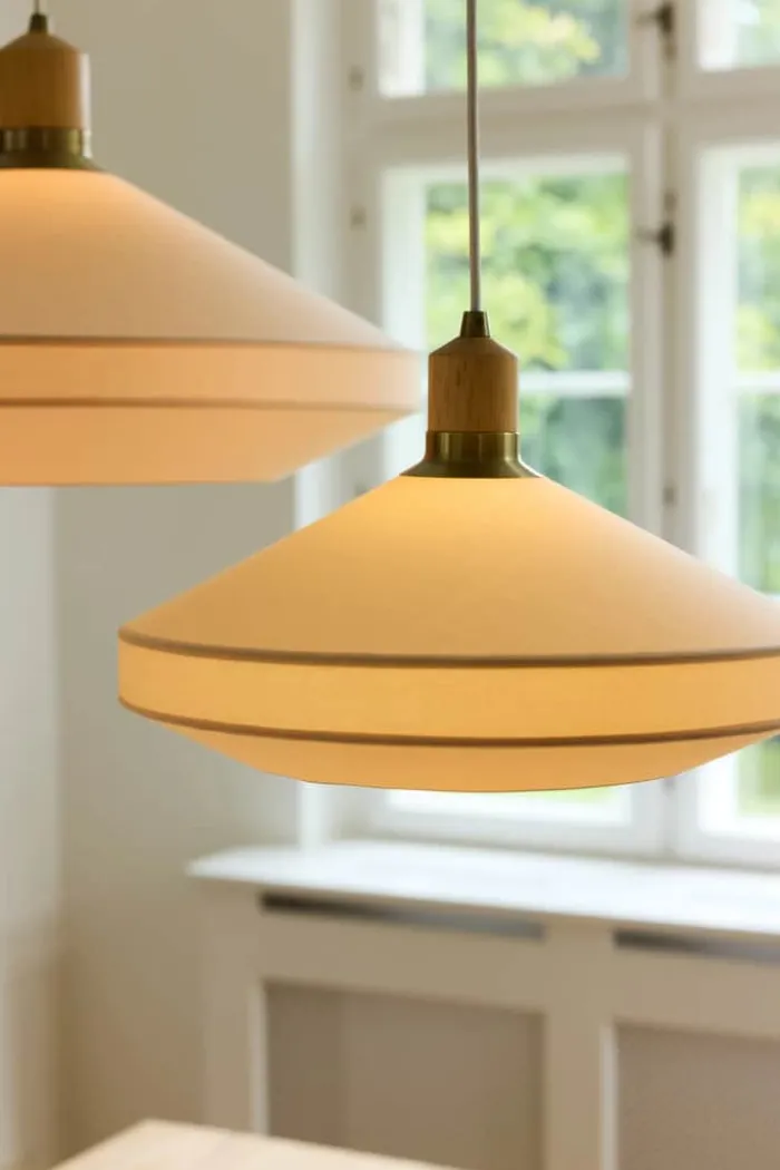 Halo Design Paris Pendel Ø 40 cm - Stof/metal - Creme
