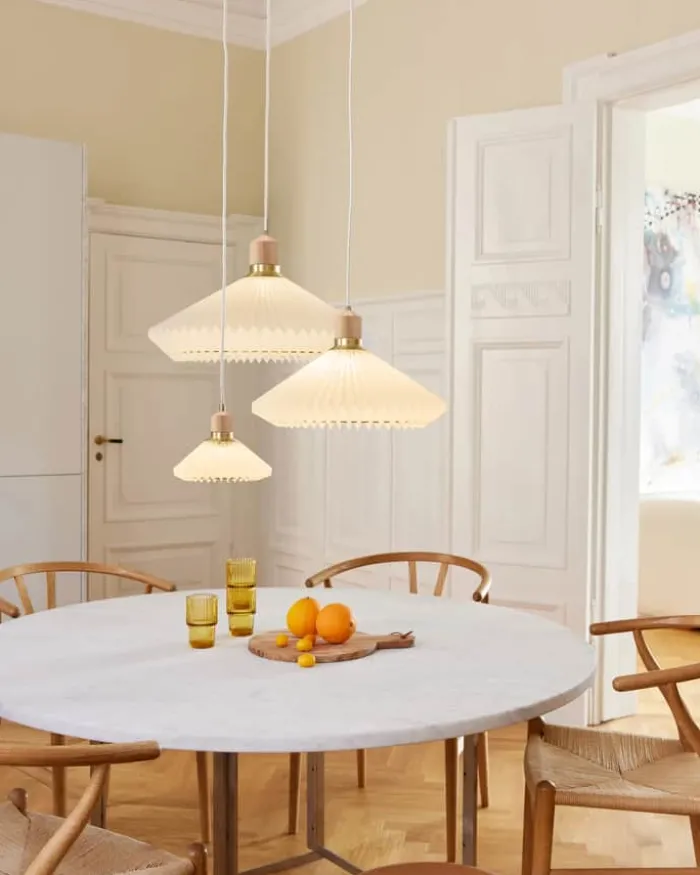 Halo Design Paris Pendel Ø 56 cm - Tekstil - Hvid