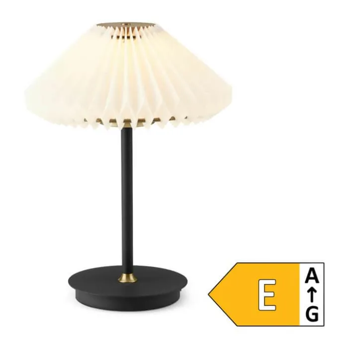 Halo Design Paris to Go Bordlampe H 27,5 - Metal/PVC - Clean White/Sort