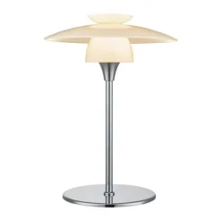 Halo Design Scandinavia Bordlampe Ø 20 x H 29,5 cm - Glas/forchromet metal - Opal