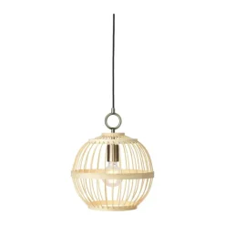 Halo Design Stockholm Nordic Pendel Ø 30 cm - Metal/bambus - Natur