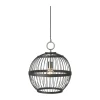 Halo Design Stockholm Nordic Pendel Ø 40 cm - Metal/bambus - Sort