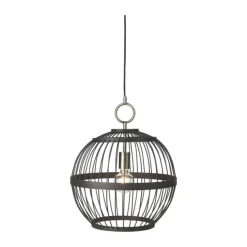 Halo Design Stockholm Nordic Pendel Ø 40 cm - Metal/bambus - Sort