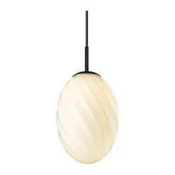 Halo Design Twist Pendel Ø 15 cm - E27 - Opal/sort