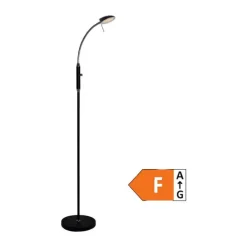 Halo Design Vegas Gulvlampe H 140 cm - Krombelagt stål - Sort