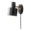 Halo Design Vogue Væglampe Ø 10 x H 16 cm - Metal - Sort