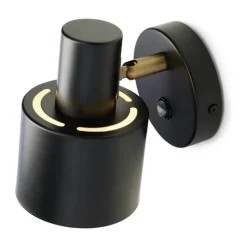Halo Design Vogue Væglampe Ø 10 x H 16 cm - Metal - Sort