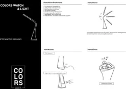 Halo Design Watch & Light Bordlampe H 50 cm - Metal/plastik - Sort