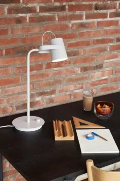 Hübsch Ardent Bordlampe H 54 cm - Jern - Lysegrå
