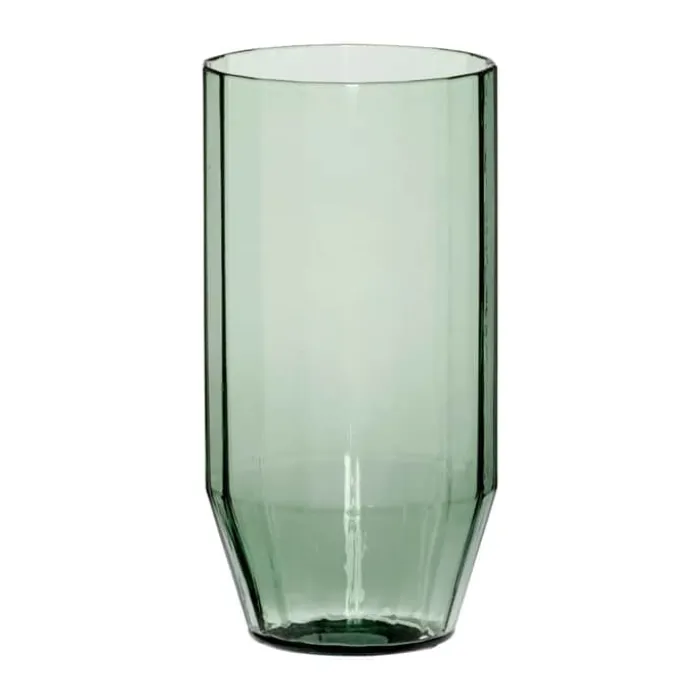 Hübsch Aster Vandglas - 6 stk. 20 cl - Glas - Grøn