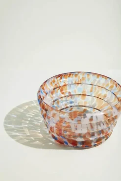 Hübsch Blaze Skål Ø 31 cm - Glas - Multifarvet