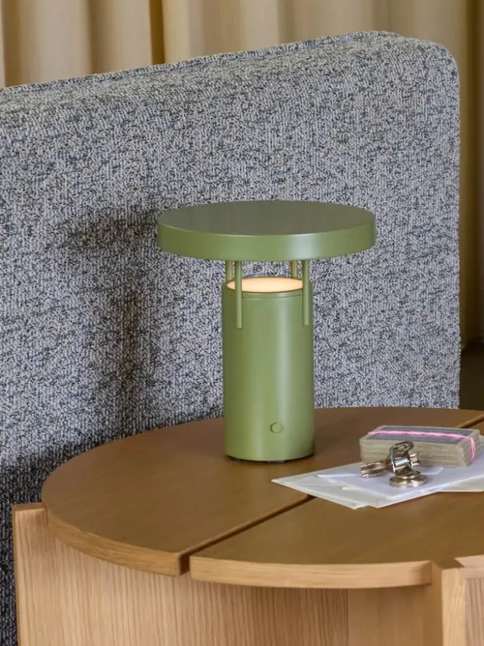 Hübsch Bringme Bordlampe Ø 18 x H 20 cm - Akryl/jern - Grøn