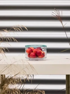 Hübsch Clea Skål Ø 15 cm - Glas - Klar/grøn