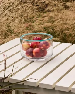 Hübsch Clea Skål Ø 15 cm - Glas - Klar/grøn