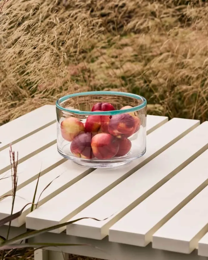 Hübsch Clea Skål Ø 15 cm - Glas - Klar/grøn