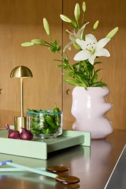 Hübsch Clea Skål Ø 15 cm - Glas - Klar/grøn
